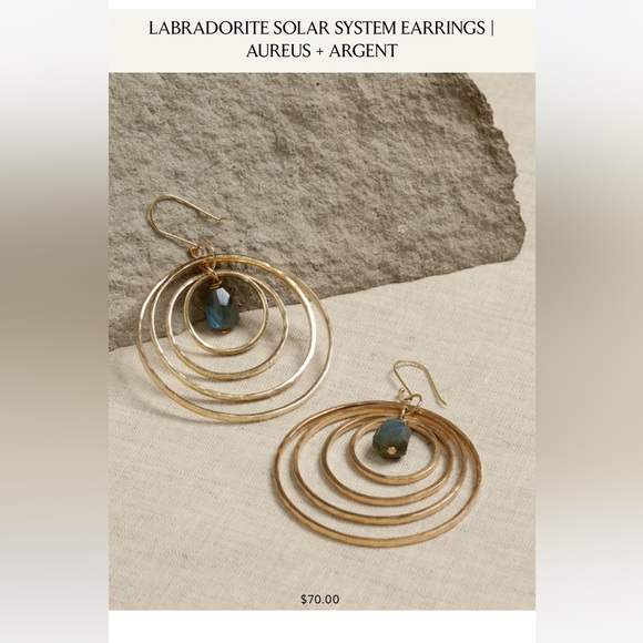 Banana Republic Labradorite solar system earring - Picture 13 of 16